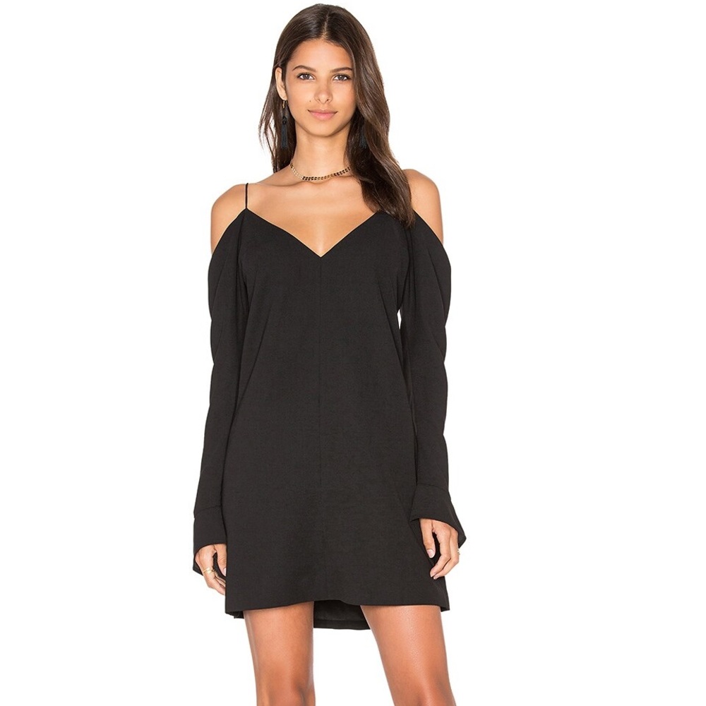 C/MEO COLLECTIVE Cold Shoulder LS Dress